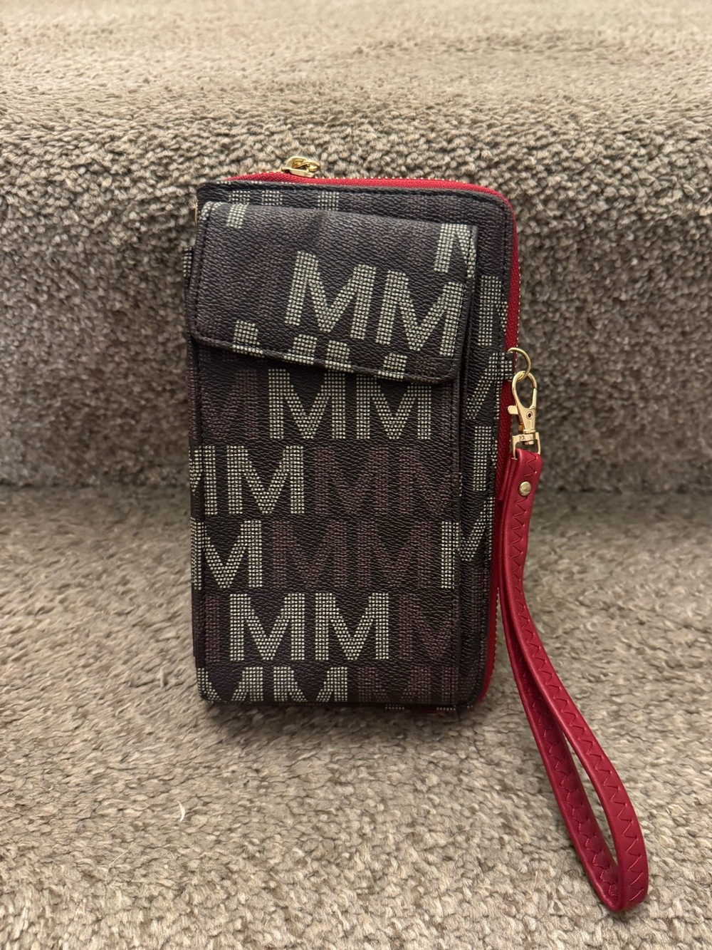 MKF Collection Leather Women's Phone Wristlet Wallet Bag, Crossbody Purse